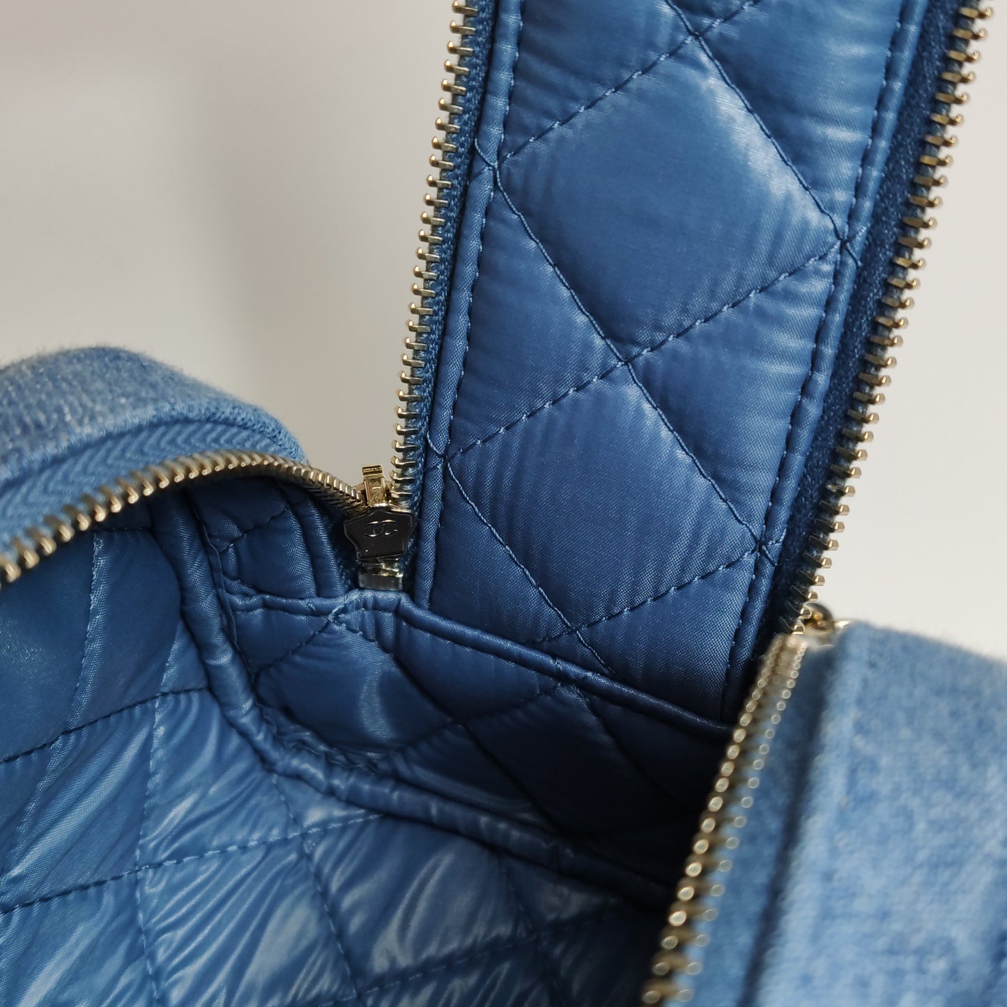 CHANEL DENIM VANITY BAG