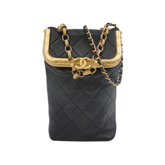 CHANEL KISS LOCK CLASP BAG