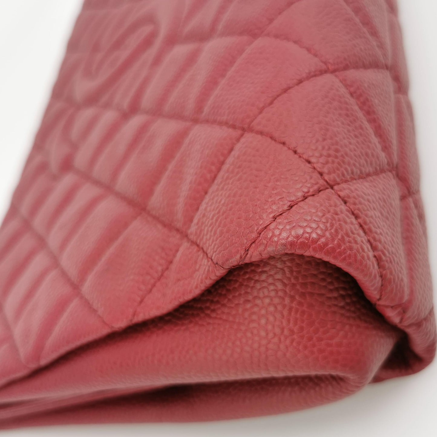CHANEL QUILTED CAVIAR CC TIMELESS FRAME CLUTCH