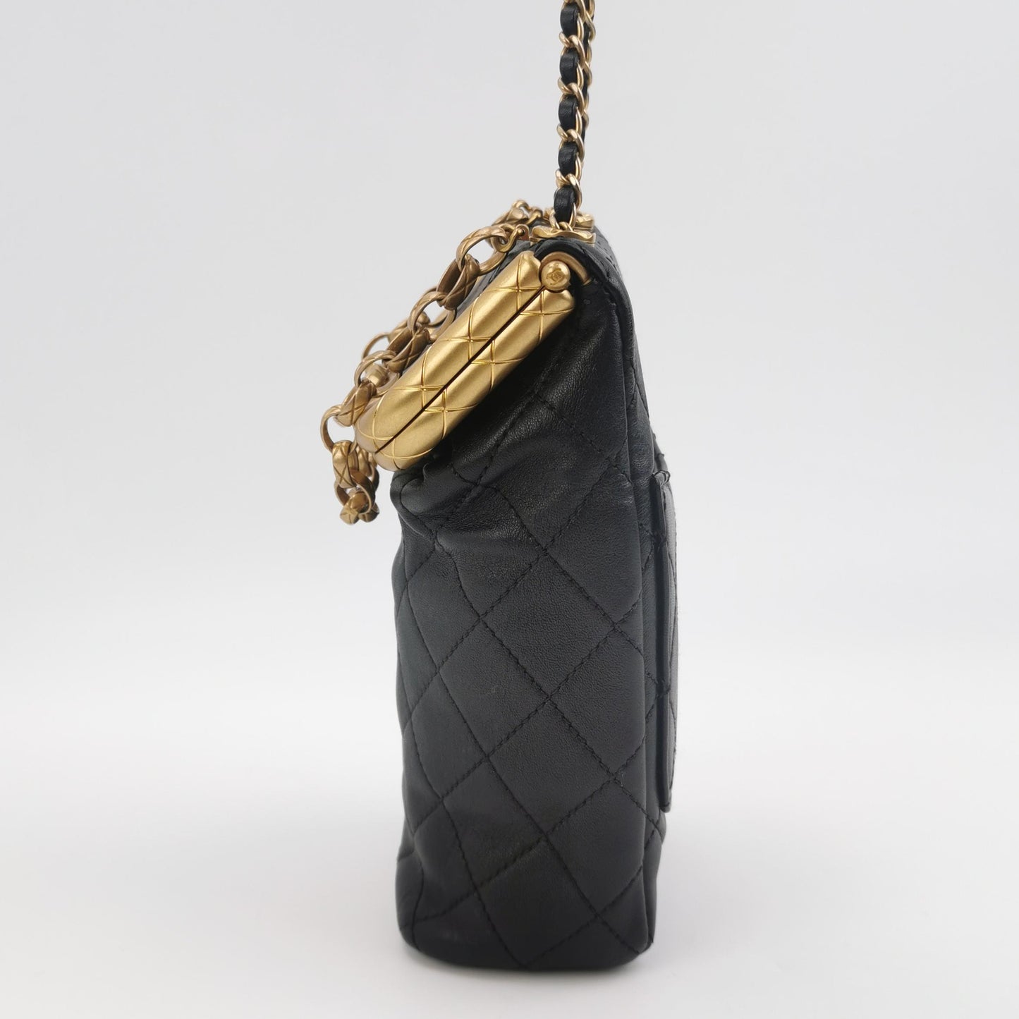 CHANEL KISS LOCK CLASP BAG