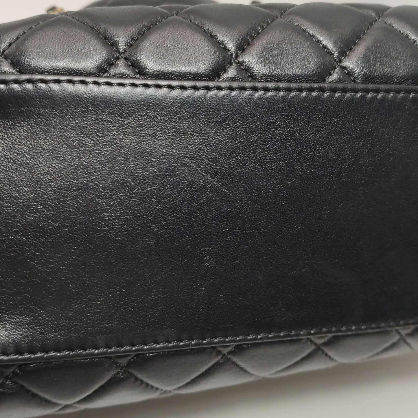 CHANEL LAMBSKIN QUILTED DRAWSTRING BAG
