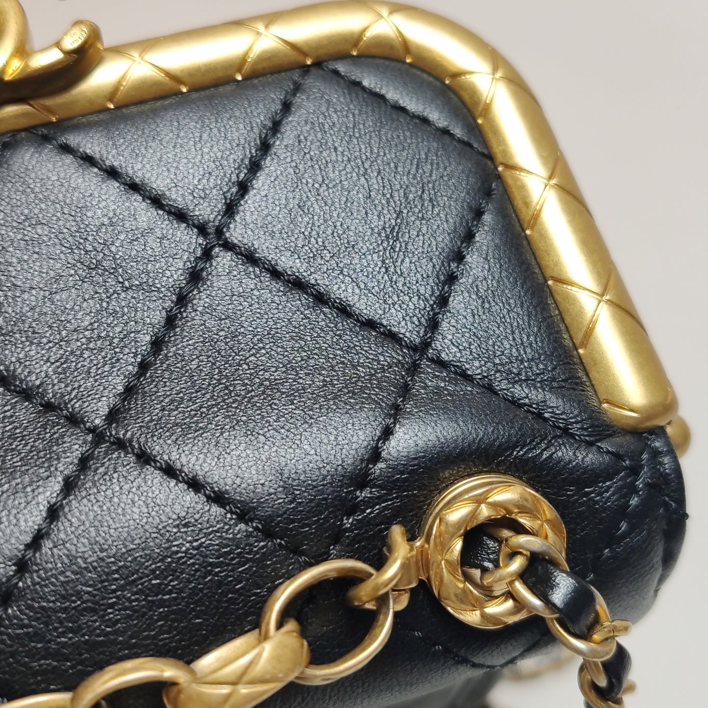 CHANEL KISS LOCK CLASP BAG