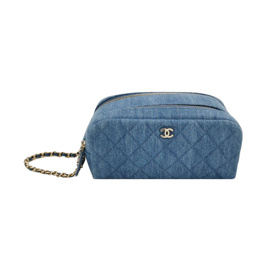 CHANEL DENIM VANITY BAG