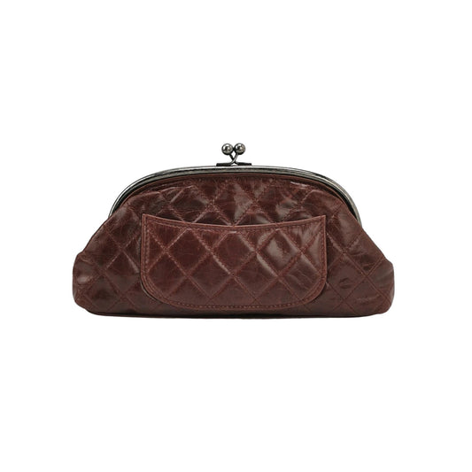 CHANEL PATENT TIMELESS CLUTCH BAG